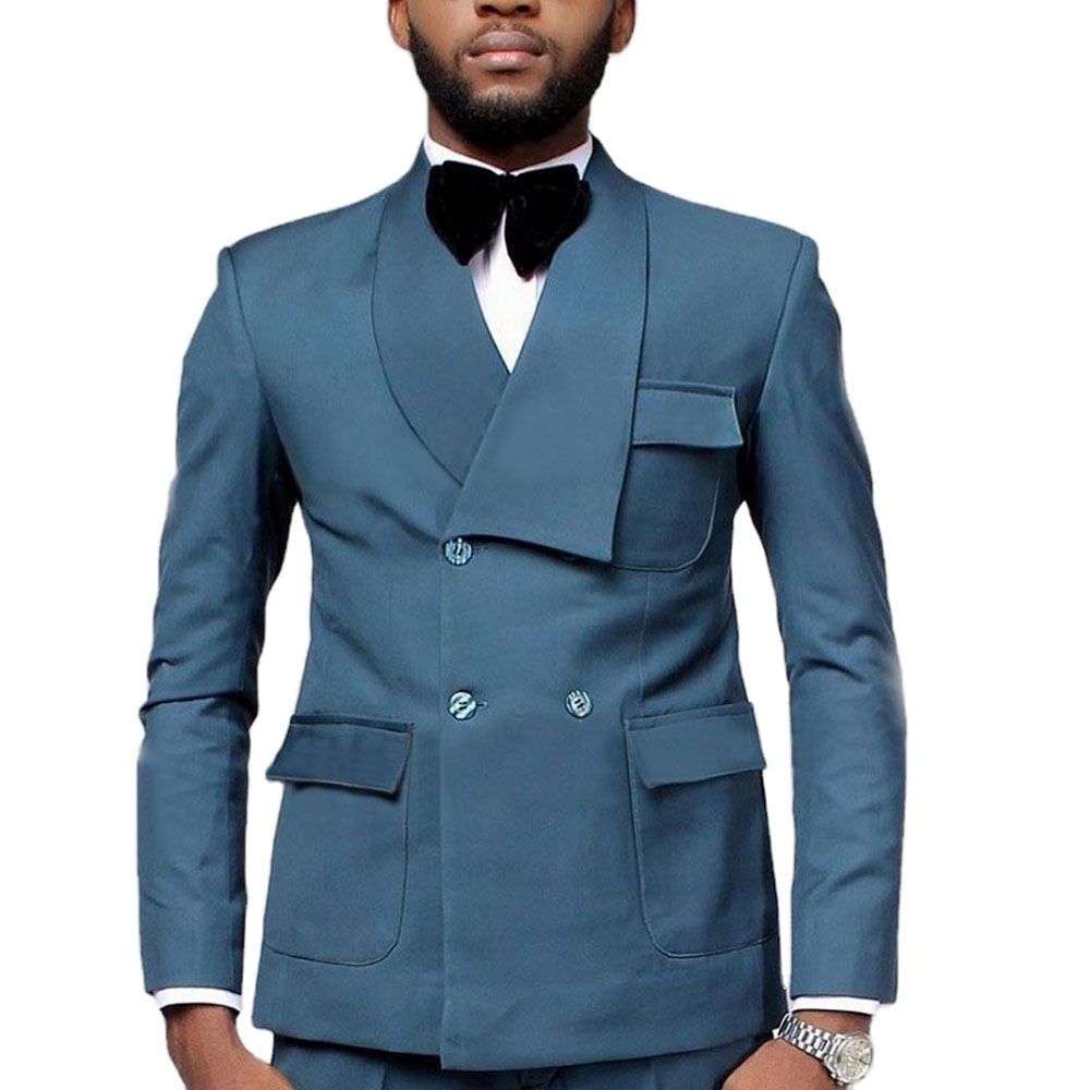 Men Formal Wear Pants - Mais recente design duplo breasted lago