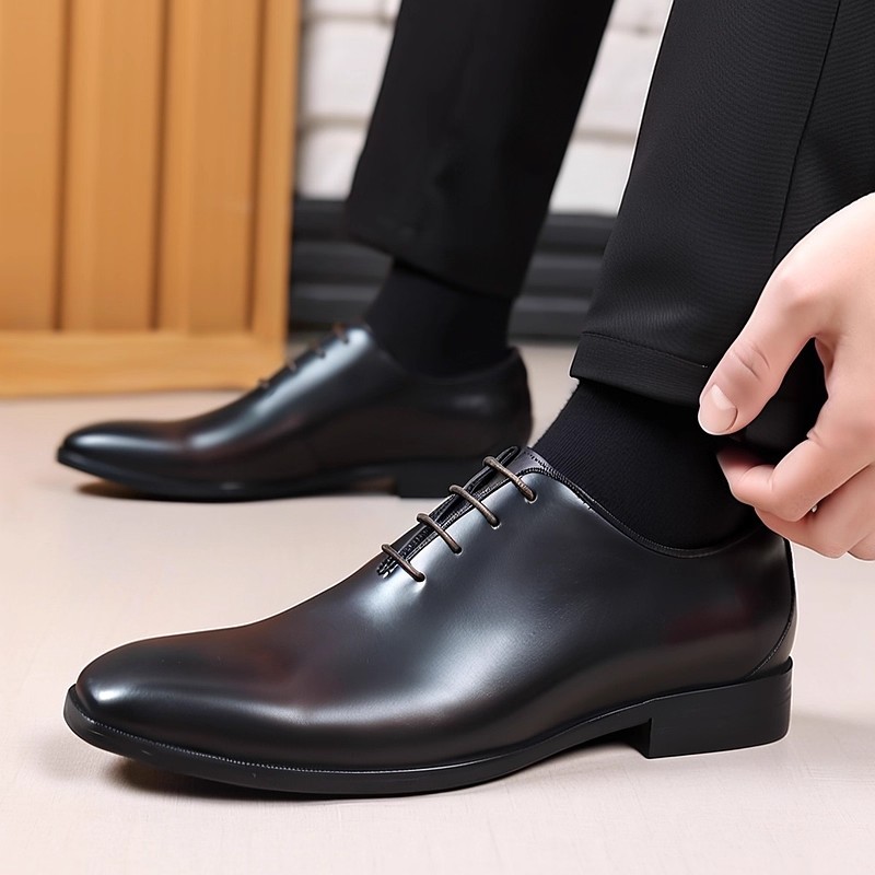 Men Formal Wear Brown - Designer de couro genuíno dos homens