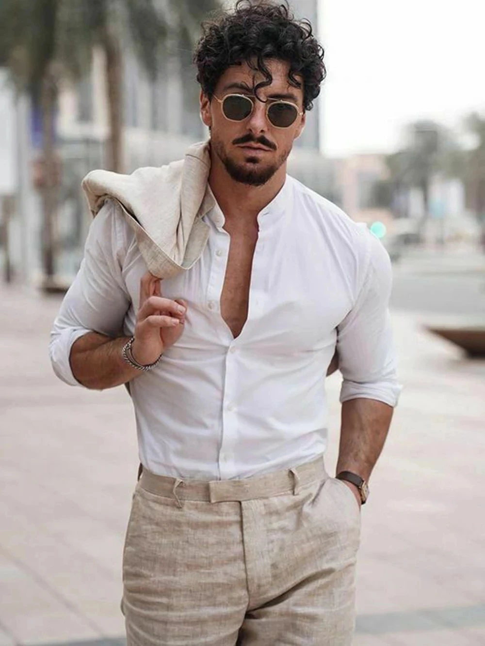 Ternos de Linho Masculinos par - Men Linen Formal Wear avaliação e preço