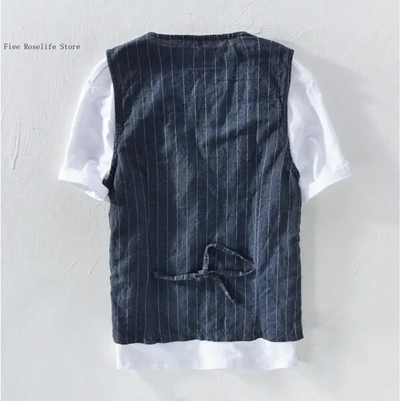 Colete Casual de Linho Britâni - Men Linen Formal Wear avaliação e preço