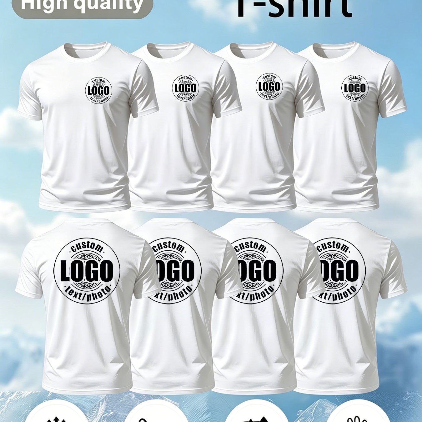 Conjunto de 4 camisetas de gol - Men Formal Wear Summer avaliação e preço