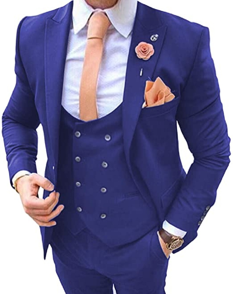 Ternos Masculinos Azul Marinho - Men Formal Wear Pants avaliação e preço