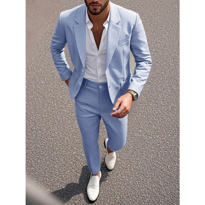 Conjunto de Terno e Calças par - Men Formal Wear Pants avaliação e preço