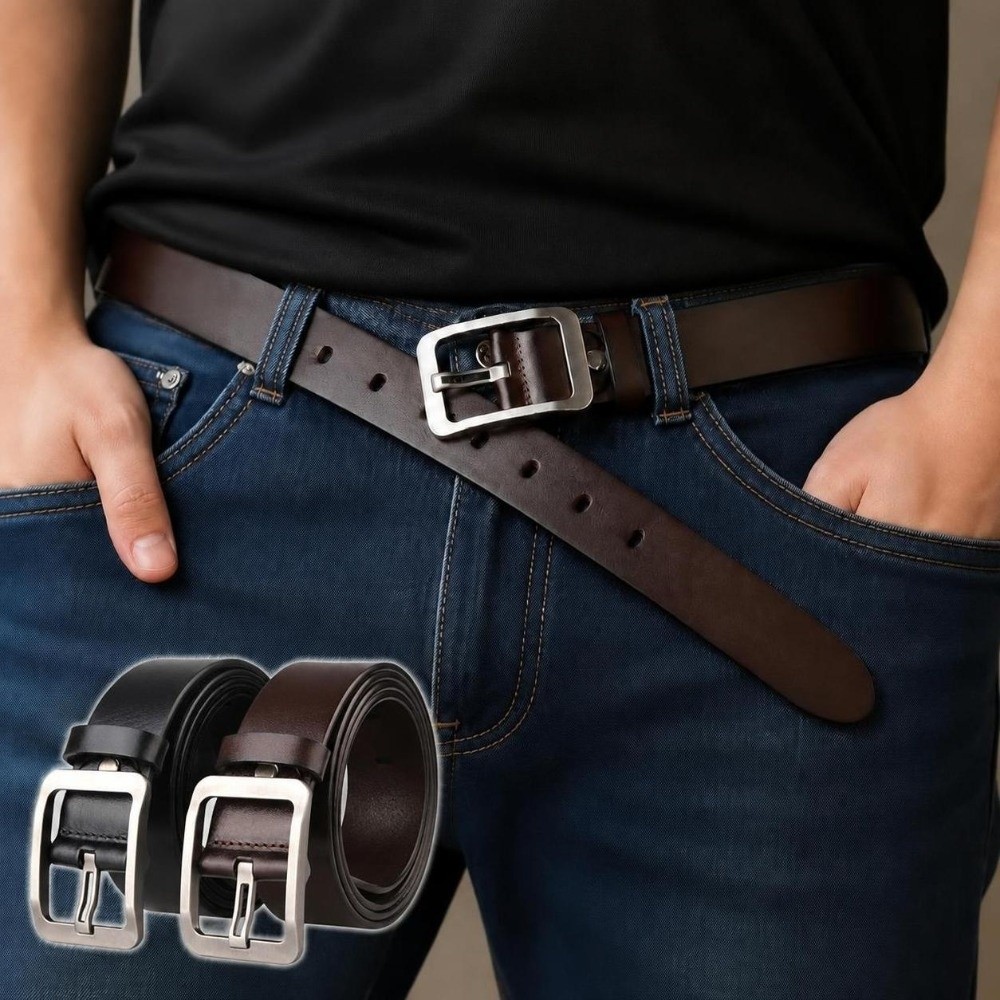 Cinto de couro sintético para  - Men Formal Wear With Jeans avaliação e preço