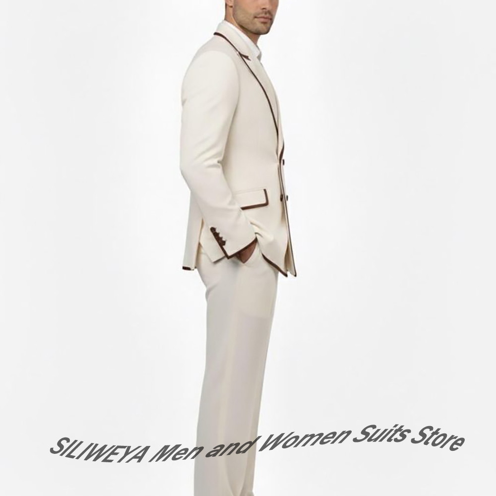 Conjunto de terno trespassado  - Men Formal Wear Brown avaliação e preço