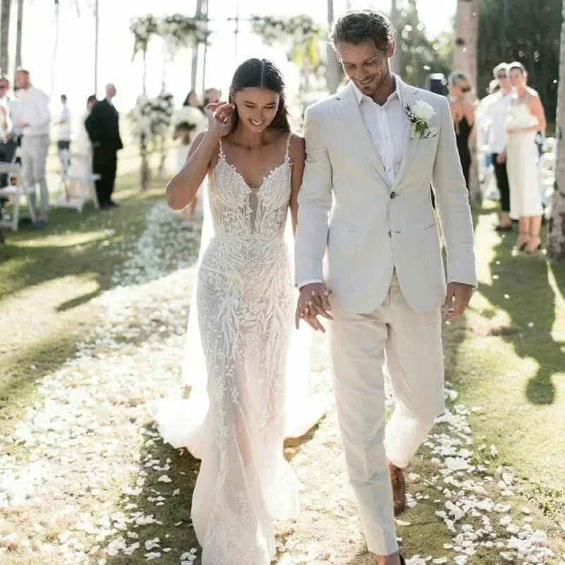 Smoking de casamento de linho  - Men Linen Formal Wear avaliação e preço