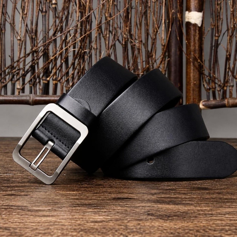 Cinto de Couro PU Casual para  - Men Formal Wear With Jeans avaliação e preço