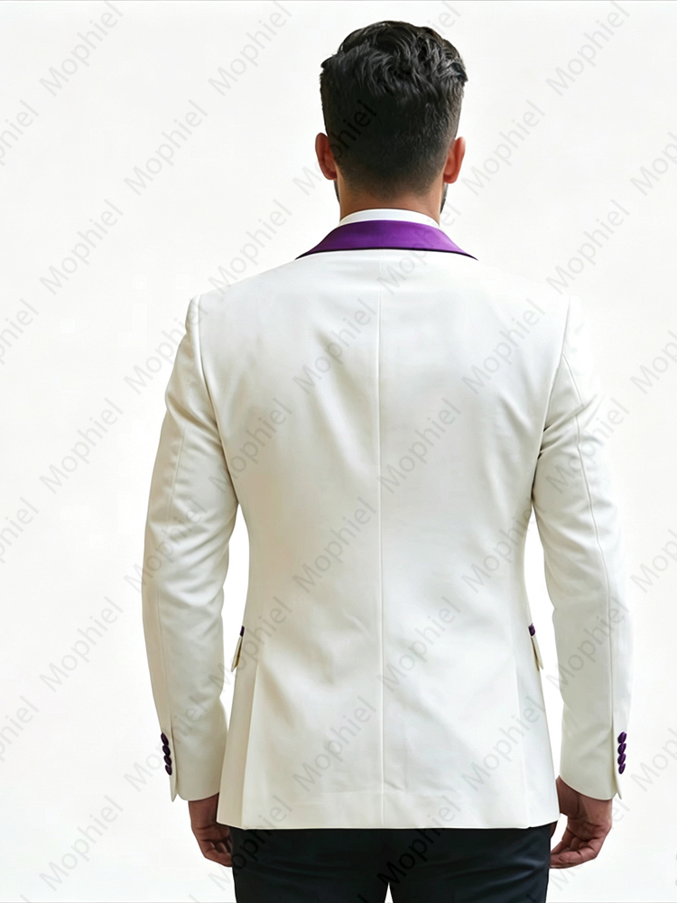 Ternos Masculinos Brancos 3 Pe - Men Formal Wear Pants avaliação e preço