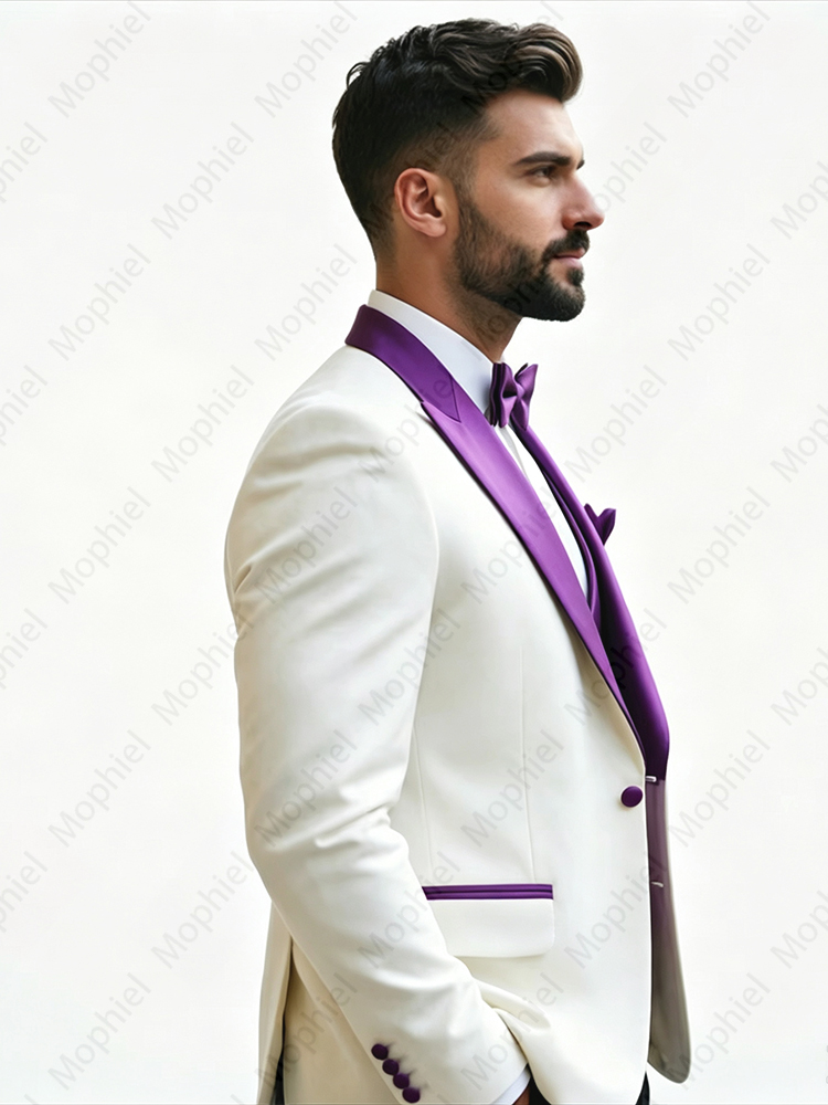 Ternos Masculinos Brancos 3 Pe - Men Formal Wear Pants avaliação e preço
