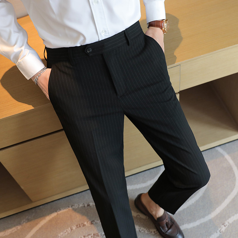 Calças Listradas Premium Mascu - Men'S Urban Formal Wear avaliação e preço
