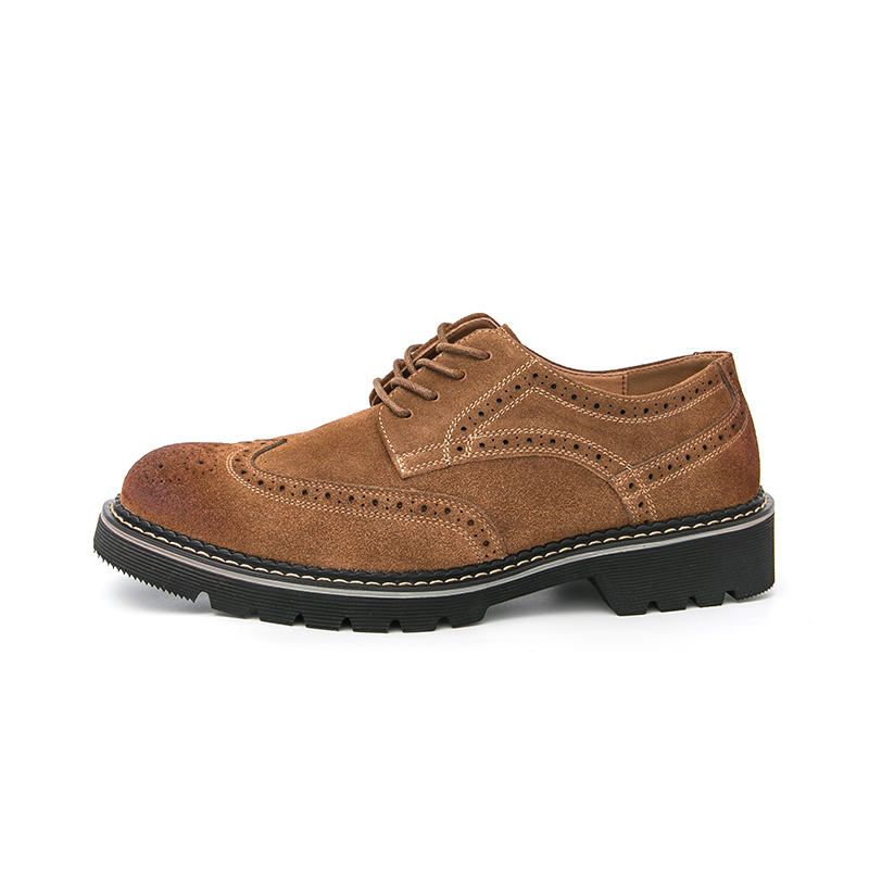 Sapatos masculinos de camurça  - Men Formal Wear Brown avaliação e preço